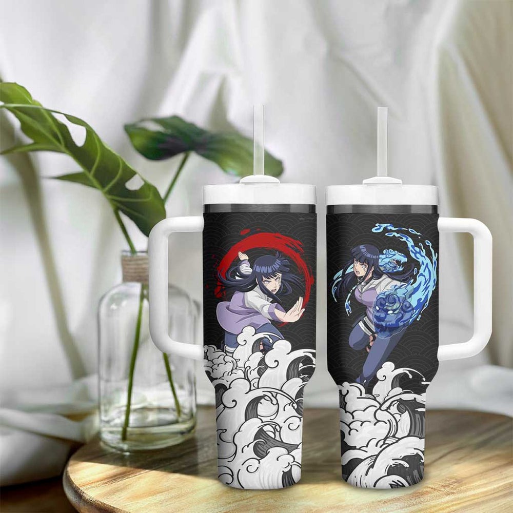 Hinata Hyuga Japanese Kanagawa - Naruto Tumbler With Handle Anime Japan Style TS04 Hinata Hyuga Japanese Kanagawa - Naruto Tumbler With Handle Anime Japan Style TS04
