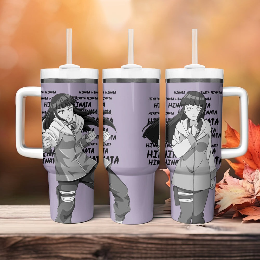 Hinata Hyuga Tumbler With Handle Style Manga TS04 Hinata Hyuga Tumbler With Handle Style Manga TS04