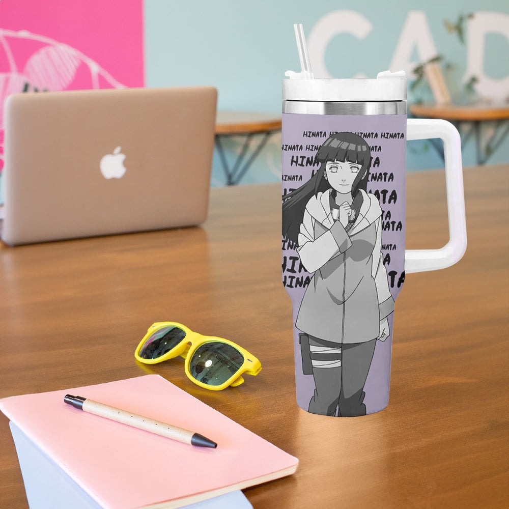 Hinata Hyuga Tumbler With Handle Style Manga TS04 Hinata Hyuga Tumbler With Handle Style Manga TS04