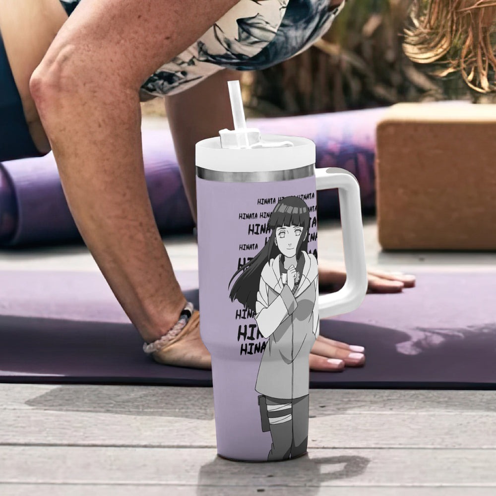 Hinata Hyuga Tumbler With Handle Style Manga TS04 Hinata Hyuga Tumbler With Handle Style Manga TS04