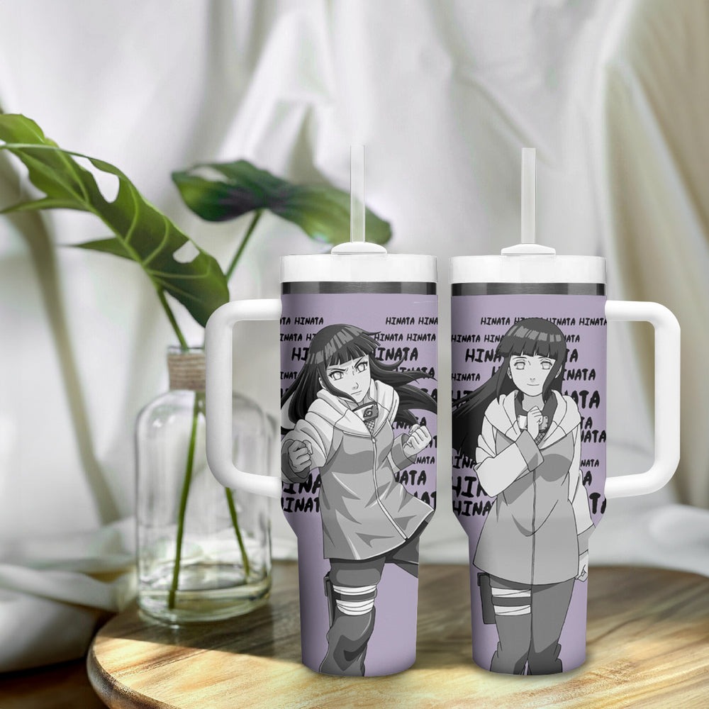 Hinata Hyuga Tumbler With Handle Style Manga TS04 Hinata Hyuga Tumbler With Handle Style Manga TS04