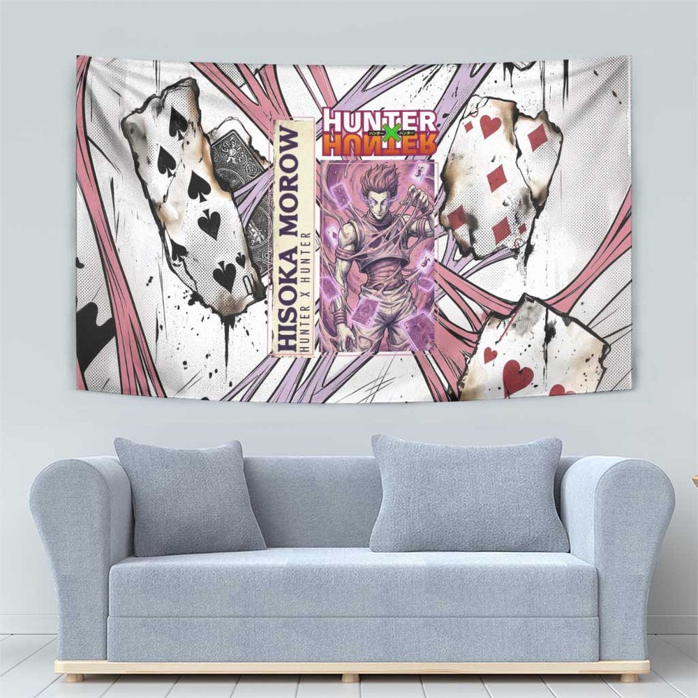 Hisoka Morow Playing Card Theme Tumbler With Handle with Magic Aura and Artistic Anime Illustration TS04