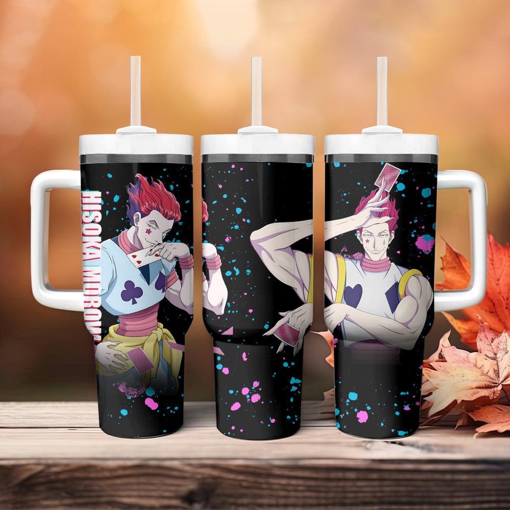 Hisoka Morow Tumbler With Handle Hunter X Hunter TS04 Hisoka Morow Tumbler With Handle Hunter X Hunter TS04