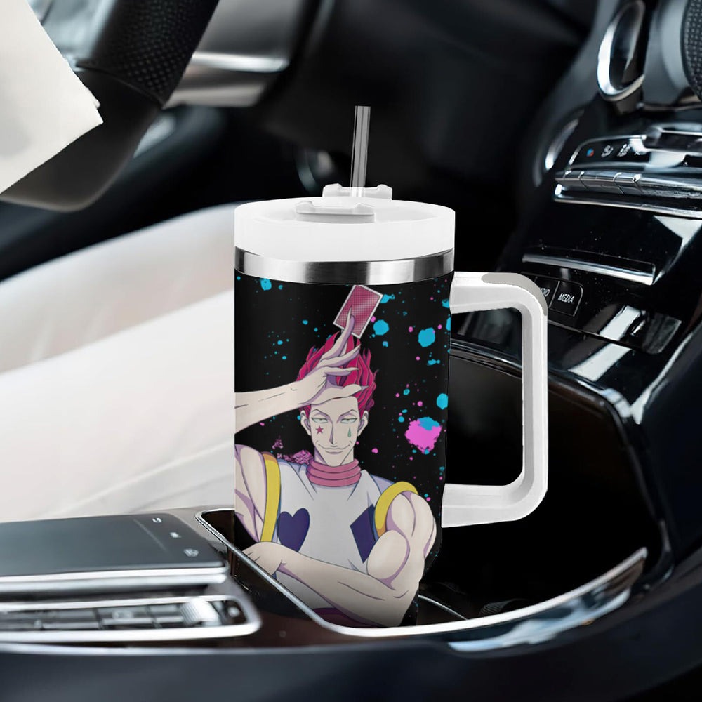 Hisoka Morow Tumbler With Handle Hunter X Hunter TS04 Hisoka Morow Tumbler With Handle Hunter X Hunter TS04