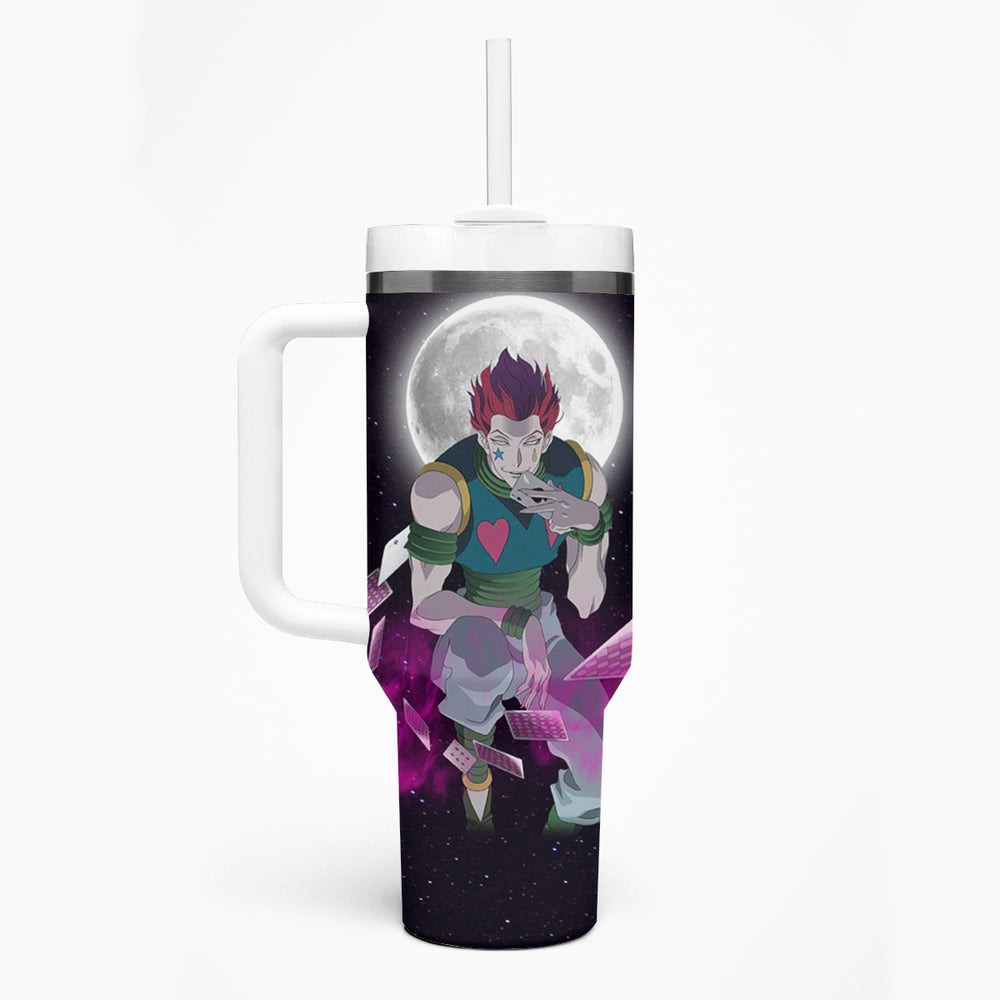Hisoka Phantom Troupe - Anime Tumbler With Handle TS04 Hisoka Phantom Troupe - Anime Tumbler With Handle TS04