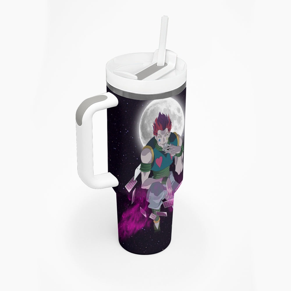Hisoka Phantom Troupe - Anime Tumbler With Handle TS04 Hisoka Phantom Troupe - Anime Tumbler With Handle TS04