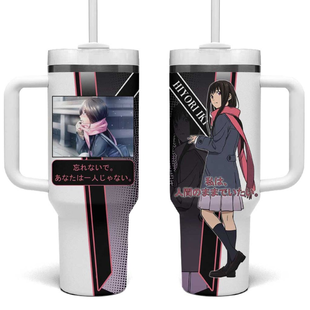 Hiyori Iki Tumbler With Handle Soft Sentimental Anime Style TS04
