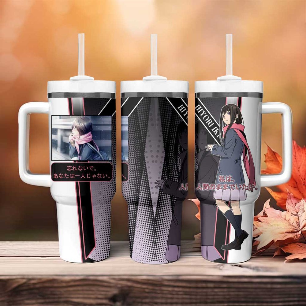 Hiyori Iki Tumbler With Handle Soft Sentimental Anime Style TS04
