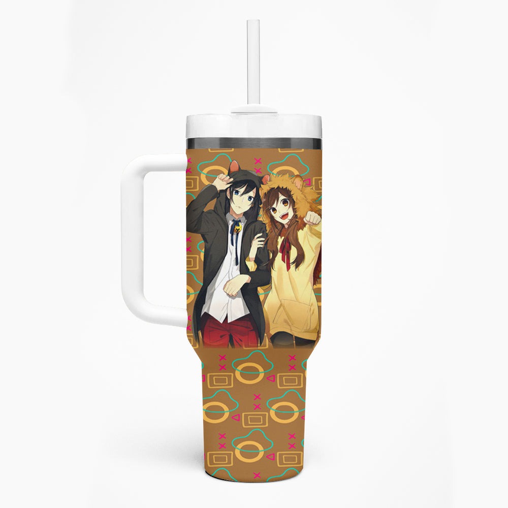 Horimiya Miyamura and Hori Tumbler With Handle Horimiya TS04 Horimiya Miyamura and Hori Tumbler With Handle Horimiya TS04