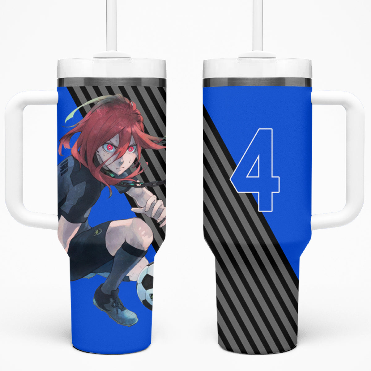 Hyoma Chigiri Blue Lock Tumbler With Handle Anime Style TS04