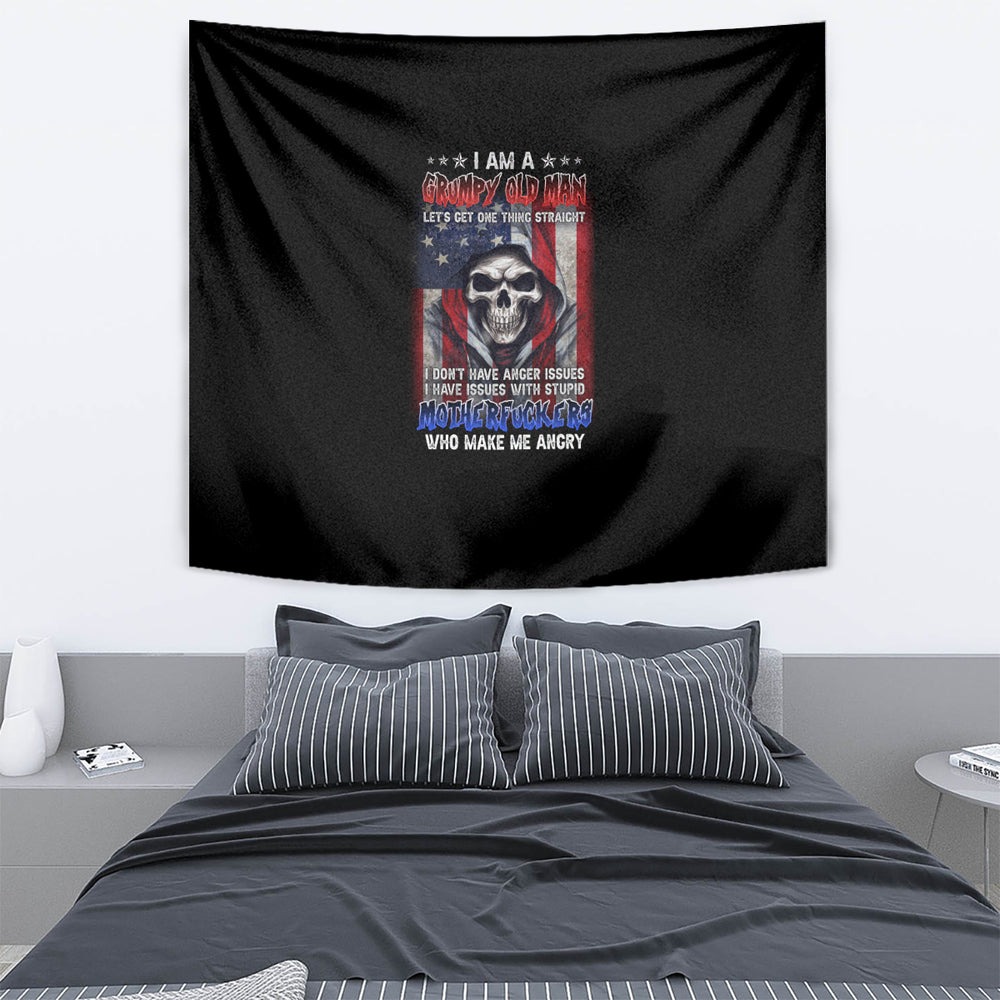 I Am A Grumpy Old Man Tapestry TS04