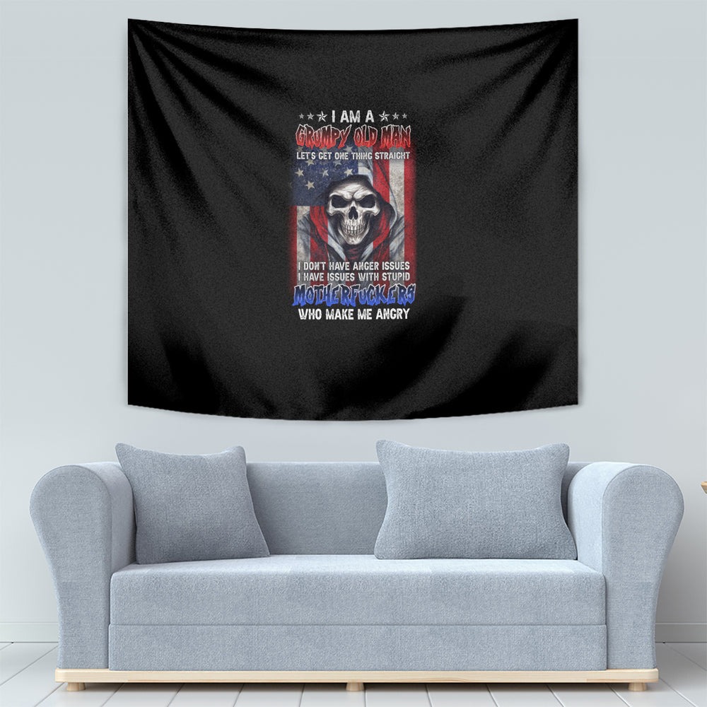 I Am A Grumpy Old Man Tapestry TS04