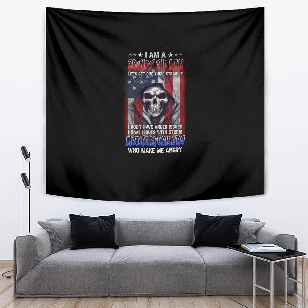 I Am A Grumpy Old Man Tapestry TS04