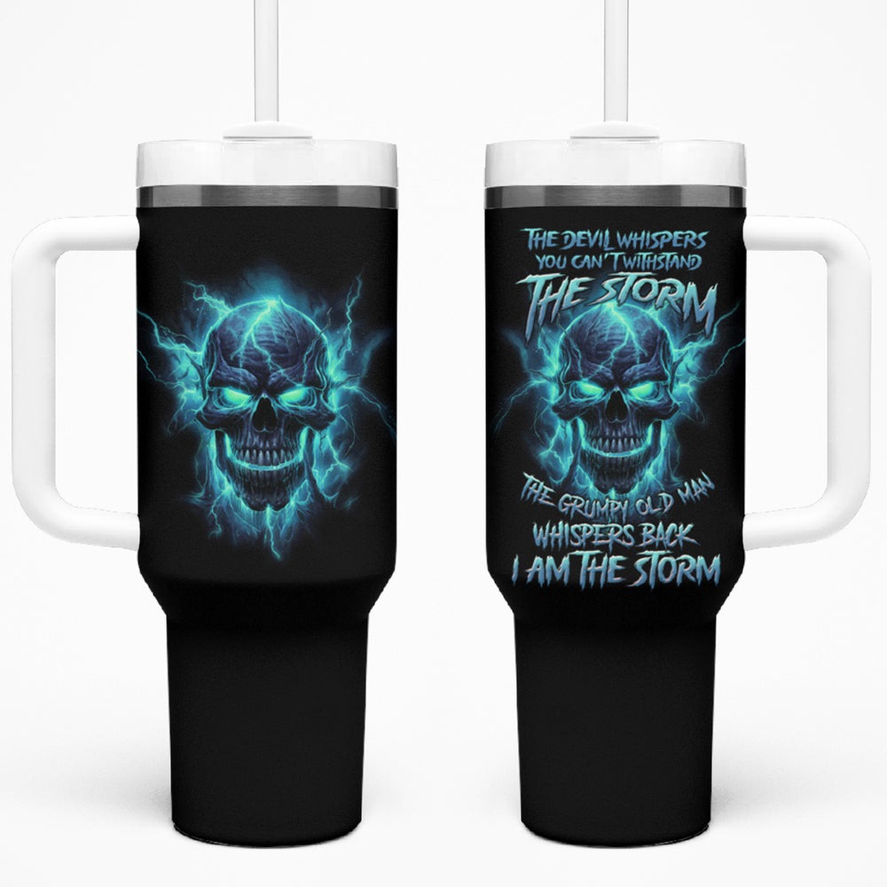 I Am The Storm Grumpy Old Man Tumbler With Handle TS04 I Am The Storm Grumpy Old Man Tumbler With Handle TS04