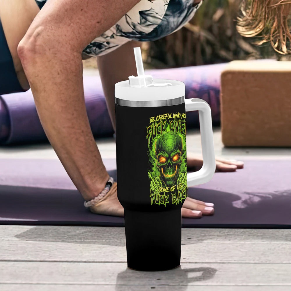 I Can't Go To Hell Reaper Skull Tumbler With Handle TS04 I Can't Go To Hell Reaper Skull Tumbler With Handle TS04