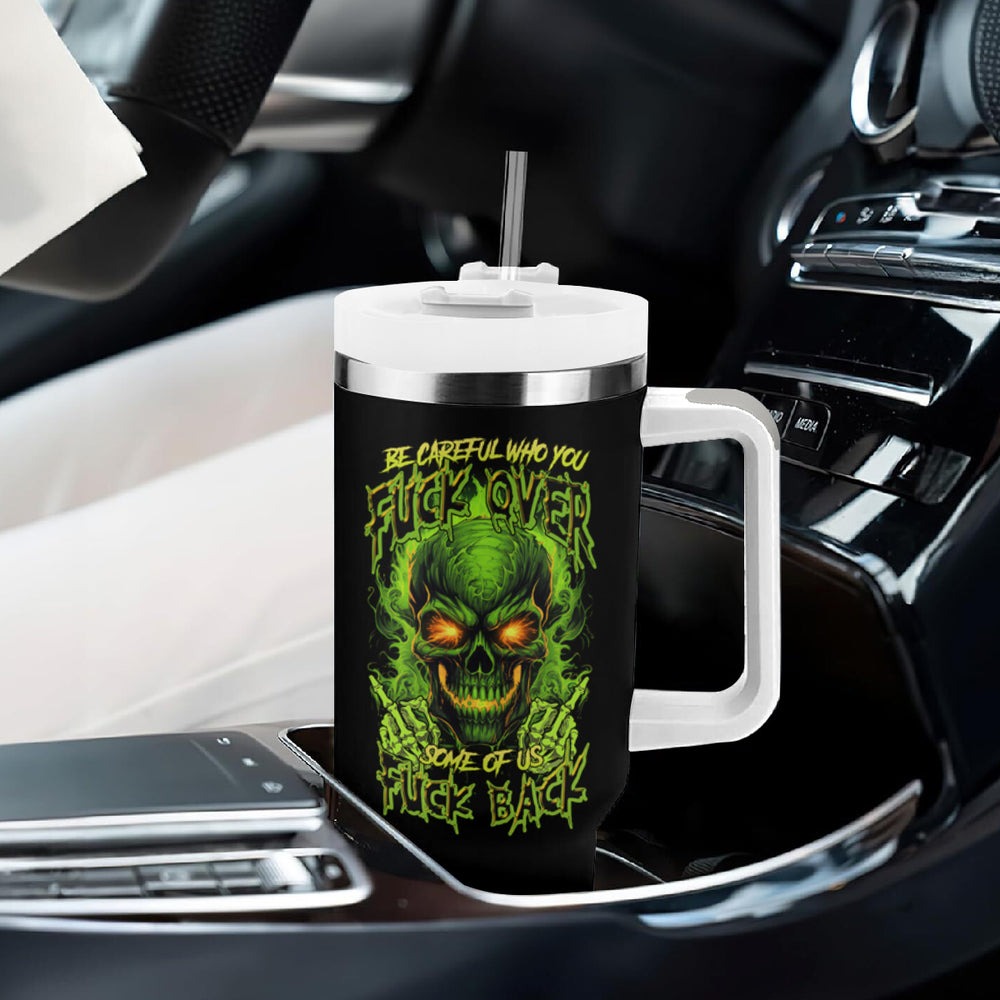 I Can't Go To Hell Reaper Skull Tumbler With Handle TS04 I Can't Go To Hell Reaper Skull Tumbler With Handle TS04