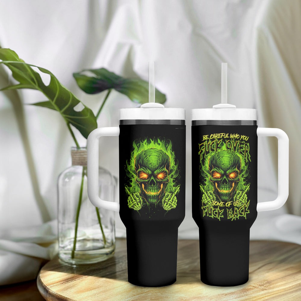 I Can't Go To Hell Reaper Skull Tumbler With Handle TS04 I Can't Go To Hell Reaper Skull Tumbler With Handle TS04