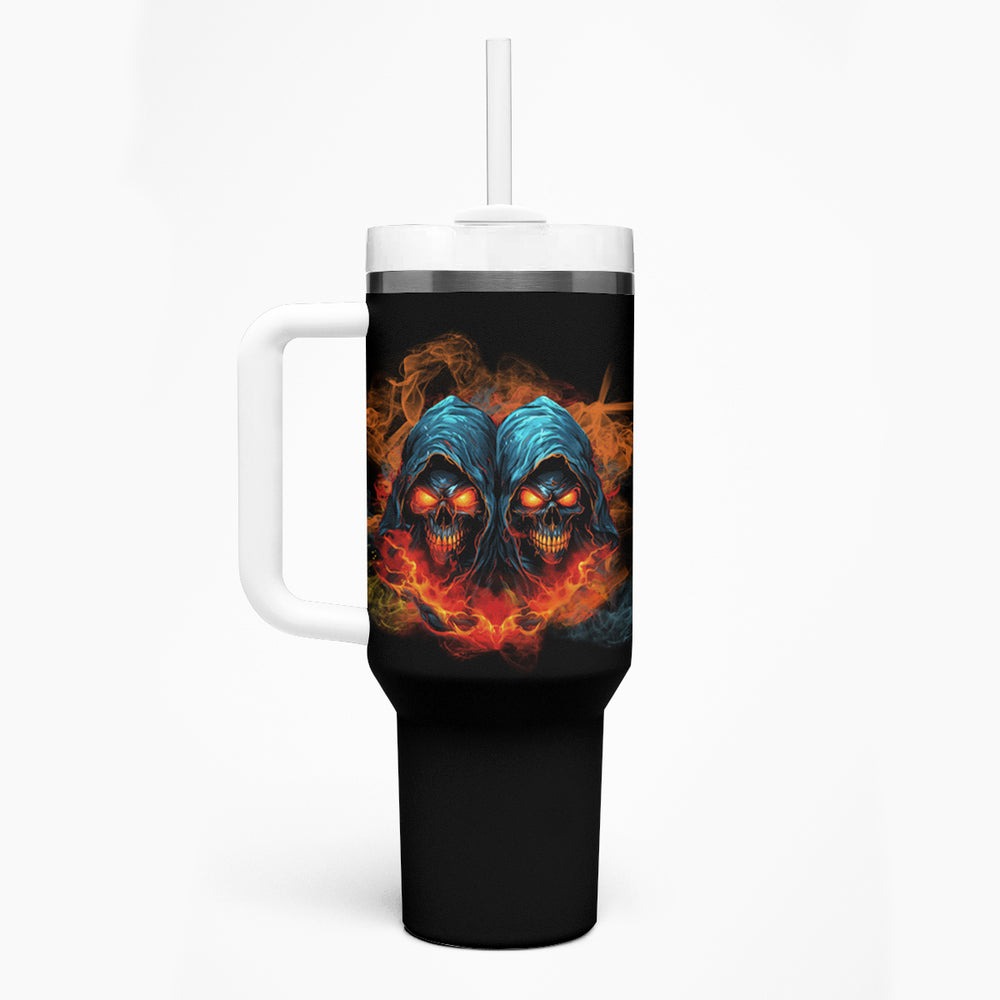 I Have 3 Sides Skull Reaper Tumbler With Handle TS04
