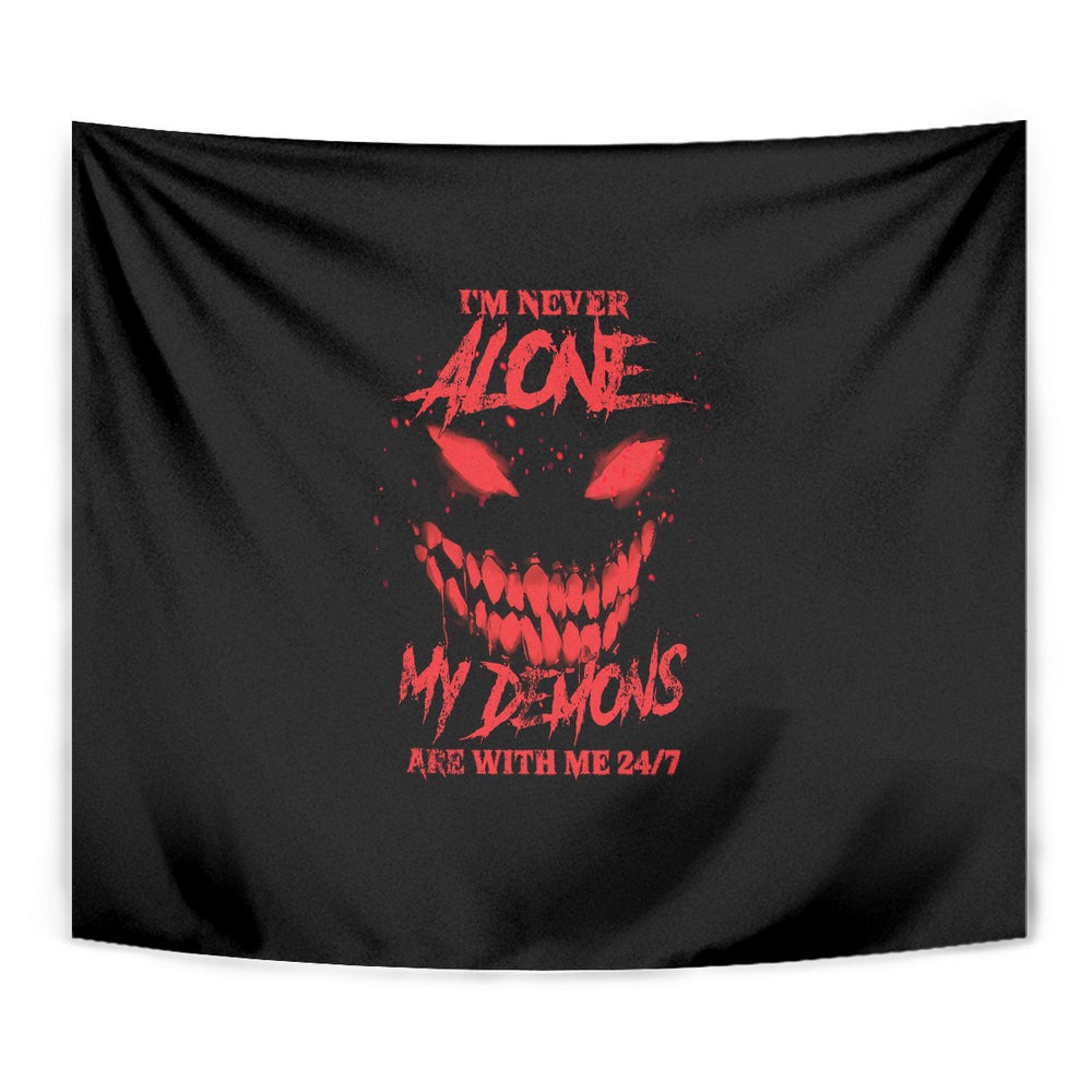 I'm Never Alone My Demon Are With Me Tumbler With Handle TS04 I'm Never Alone My Demon Are With Me Tumbler With Handle TS04