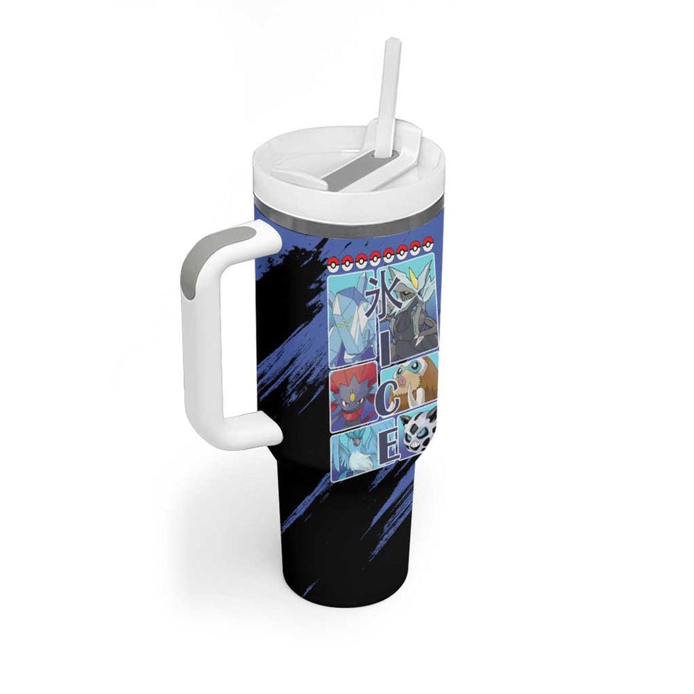 Ice Type Poke Tumbler With Handle Anime Style TS04