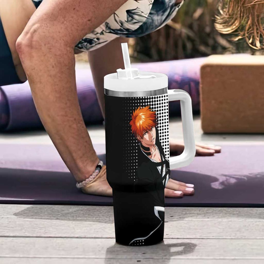Ichigo - Bleach Tumbler With Handle Anime Mix Manga Style TS04 Ichigo - Bleach Tumbler With Handle Anime Mix Manga Style TS04