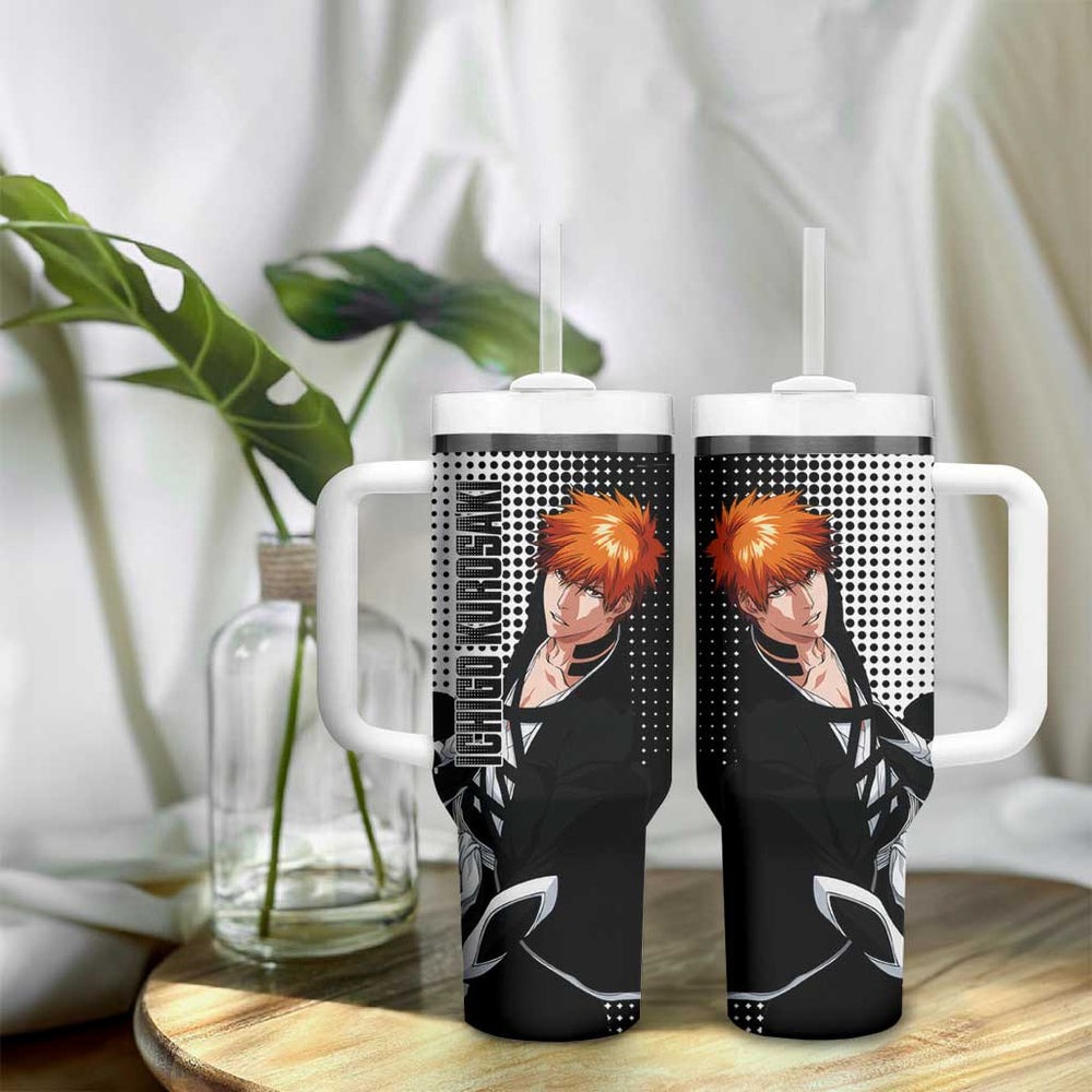 Ichigo - Bleach Tumbler With Handle Anime Mix Manga Style TS04 Ichigo - Bleach Tumbler With Handle Anime Mix Manga Style TS04
