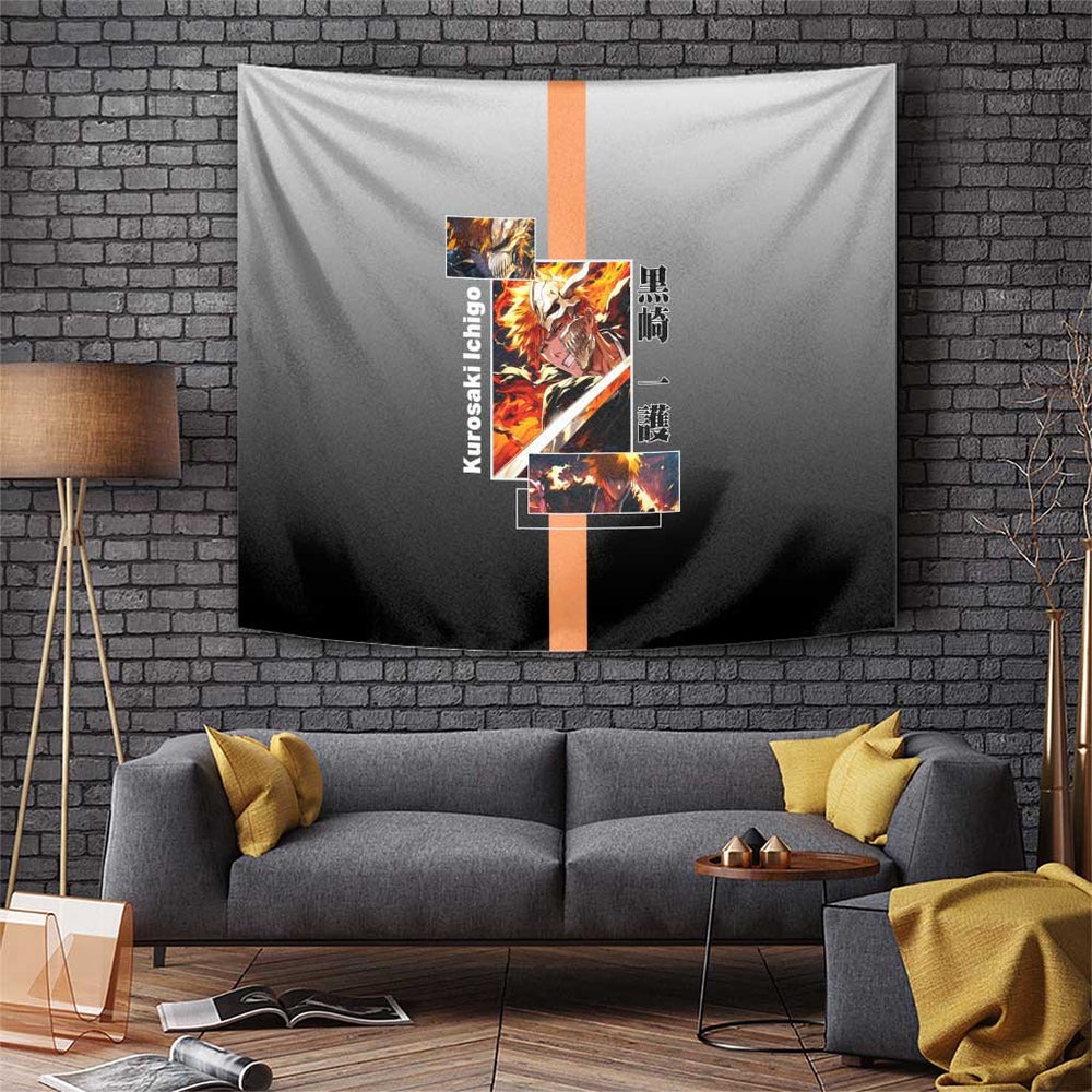 Ichigo Kurosaki Bleach Tumbler With Handle Fiery Anime Grunge Aesthetic TS04 Ichigo Kurosaki Bleach Tumbler With Handle Fiery Anime Grunge Aesthetic TS04