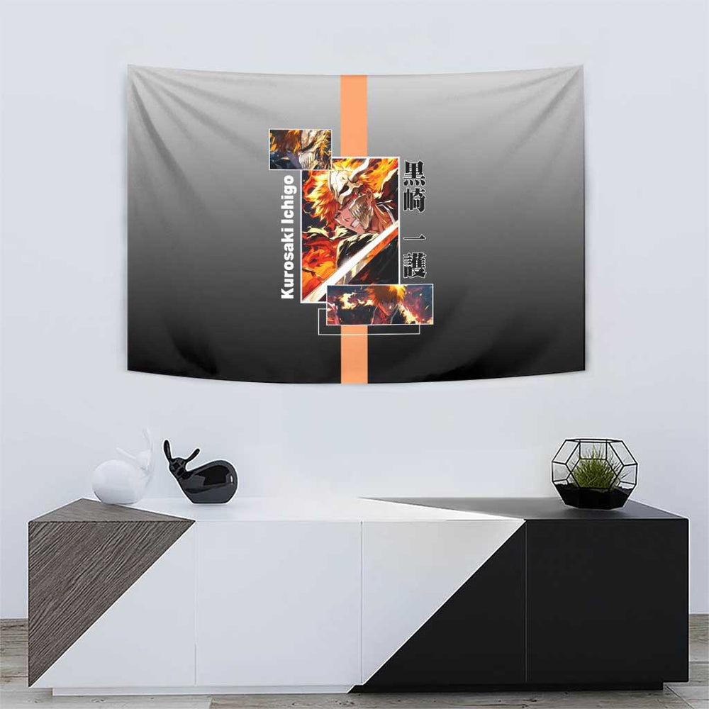 Ichigo Kurosaki Bleach Tumbler With Handle Fiery Anime Grunge Aesthetic TS04 Ichigo Kurosaki Bleach Tumbler With Handle Fiery Anime Grunge Aesthetic TS04