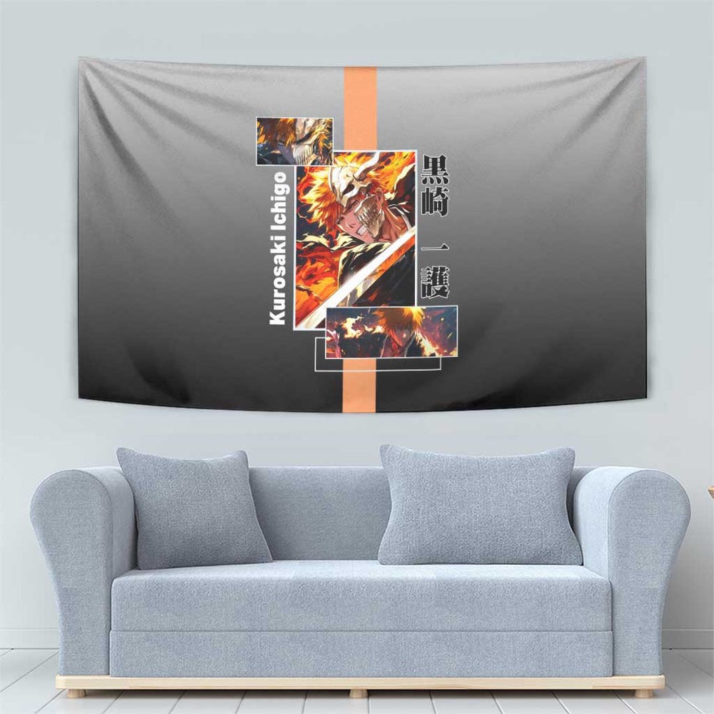 Ichigo Kurosaki Bleach Tumbler With Handle Fiery Anime Grunge Aesthetic TS04 Ichigo Kurosaki Bleach Tumbler With Handle Fiery Anime Grunge Aesthetic TS04