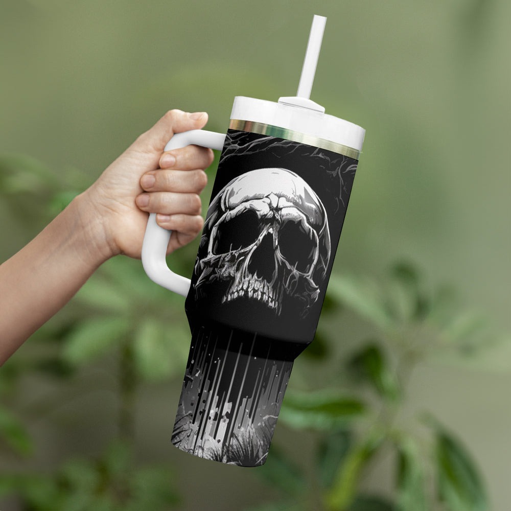 If I Stand Alone I Know I'm With Someone I Can Trust Skull Tumbler With Handle TS04 If I Stand Alone I Know I'm With Someone I Can Trust Skull Tumbler With Handle TS04