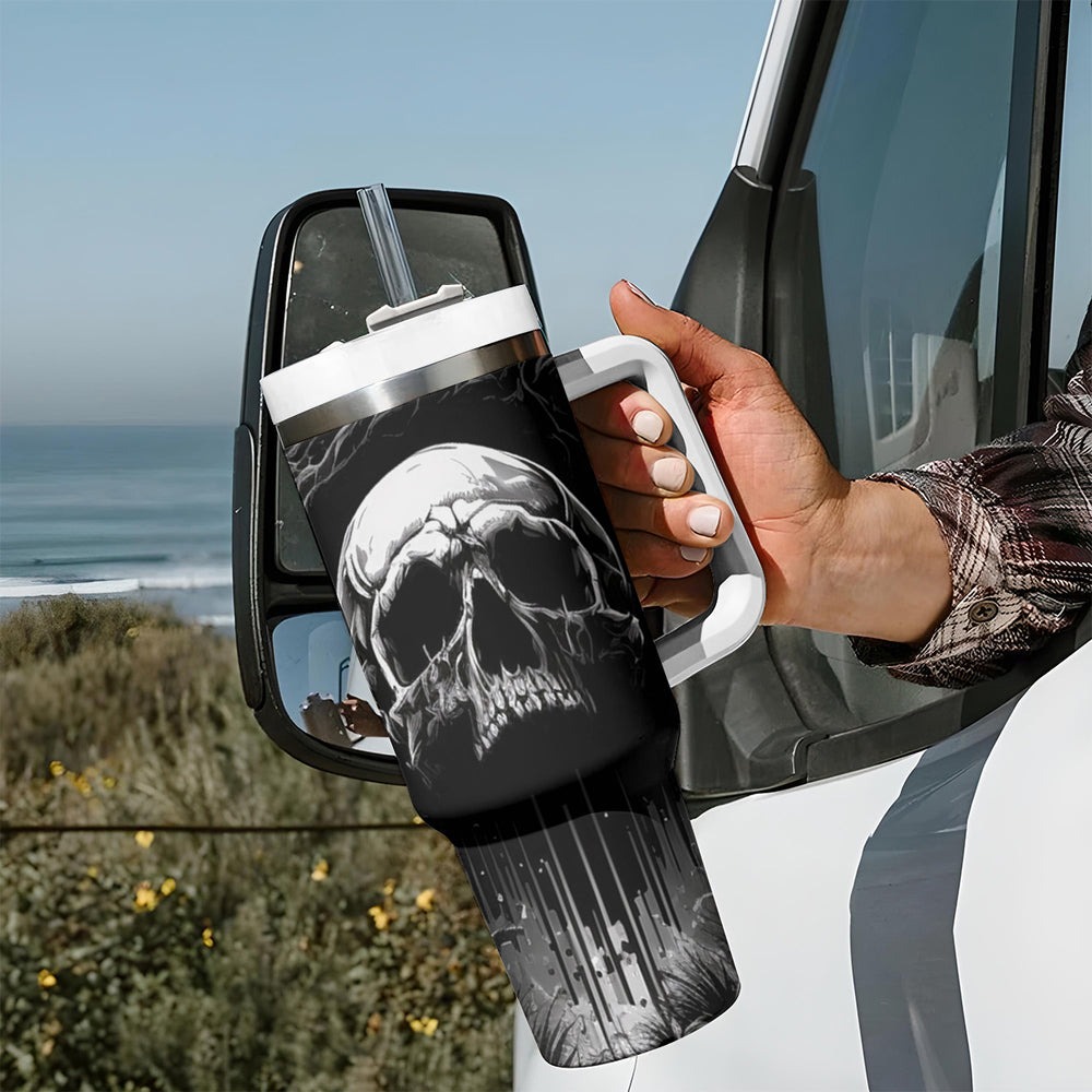 If I Stand Alone I Know I'm With Someone I Can Trust Skull Tumbler With Handle TS04 If I Stand Alone I Know I'm With Someone I Can Trust Skull Tumbler With Handle TS04