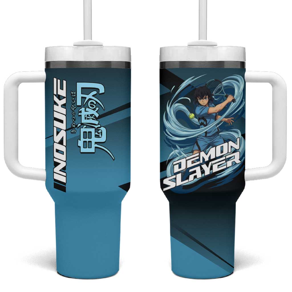 Inosuke Hashibira Beast Tennis Form Tumbler With Handle Sporty Anime Mashup Style TS04