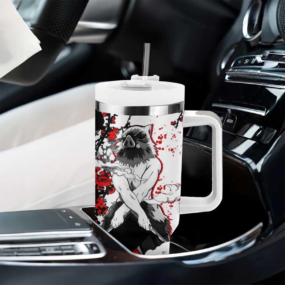 Inosuke Hashibira - Demon Slayer Tumbler With Handle Anime Japan Style TS04 Inosuke Hashibira - Demon Slayer Tumbler With Handle Anime Japan Style TS04