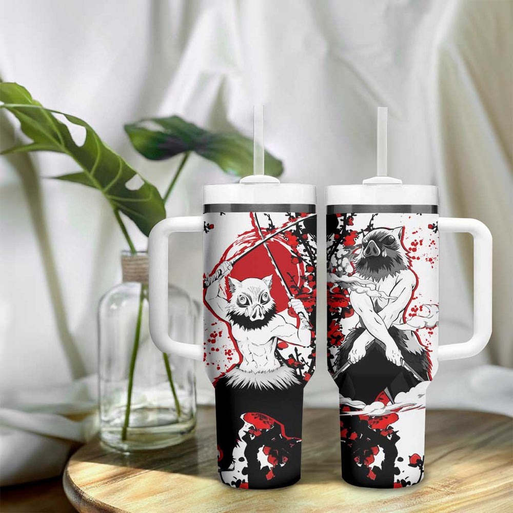 Inosuke Hashibira - Demon Slayer Tumbler With Handle Anime Japan Style TS04 Inosuke Hashibira - Demon Slayer Tumbler With Handle Anime Japan Style TS04