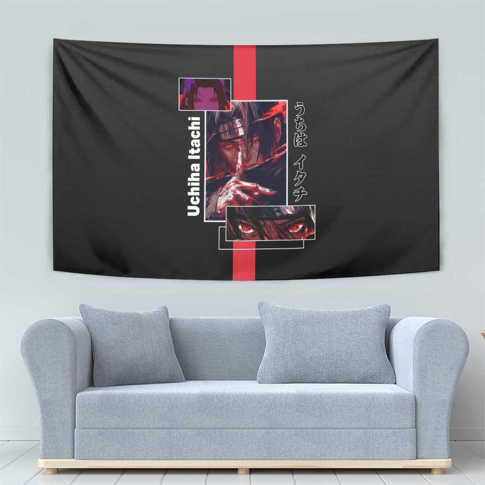 Itachi Uchiha - Naruto Tapestry Anime Mix Manga Style TS04 Itachi Uchiha - Naruto Tapestry Anime Mix Manga Style TS04
