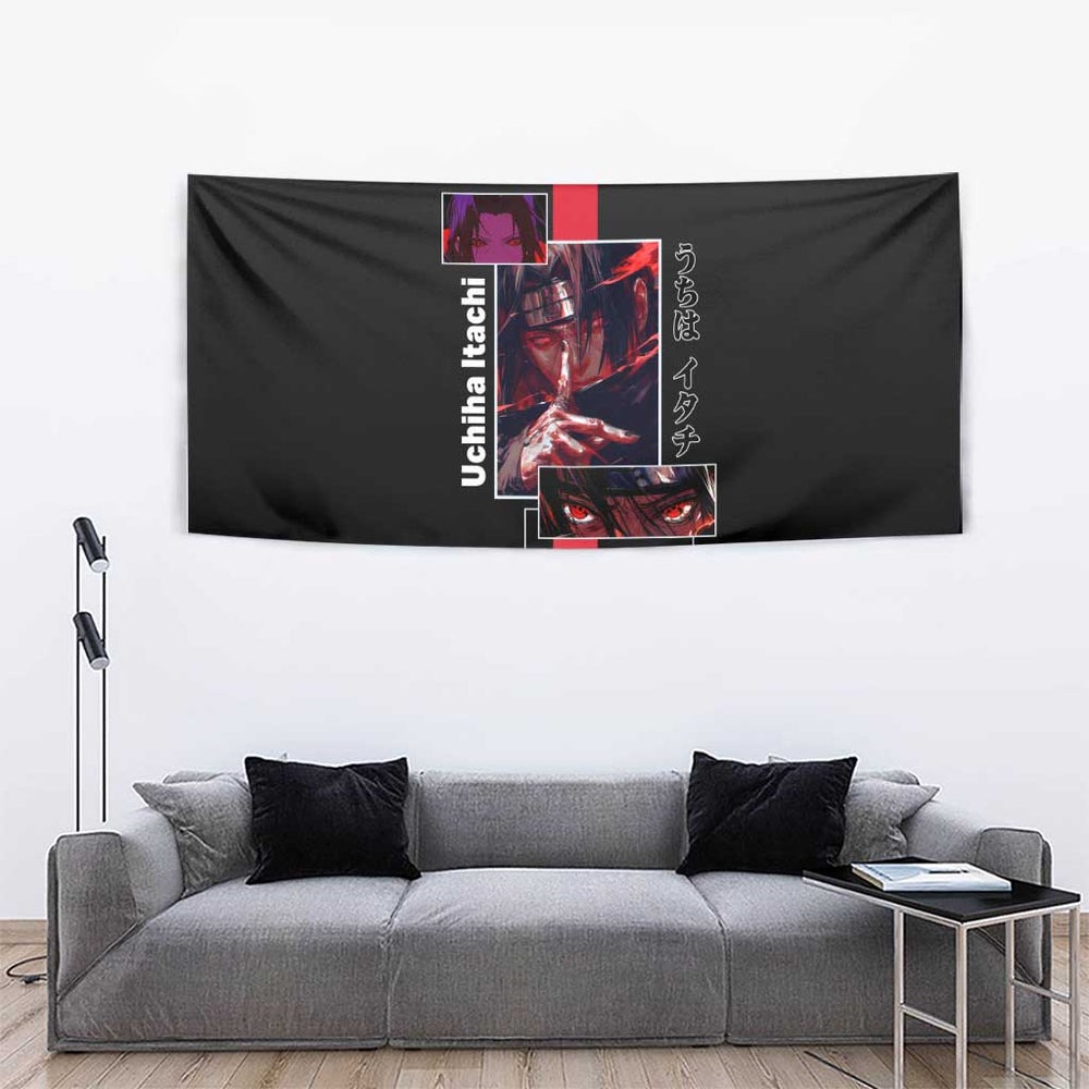 Itachi Uchiha - Naruto Tapestry Anime Mix Manga Style TS04 Itachi Uchiha - Naruto Tapestry Anime Mix Manga Style TS04
