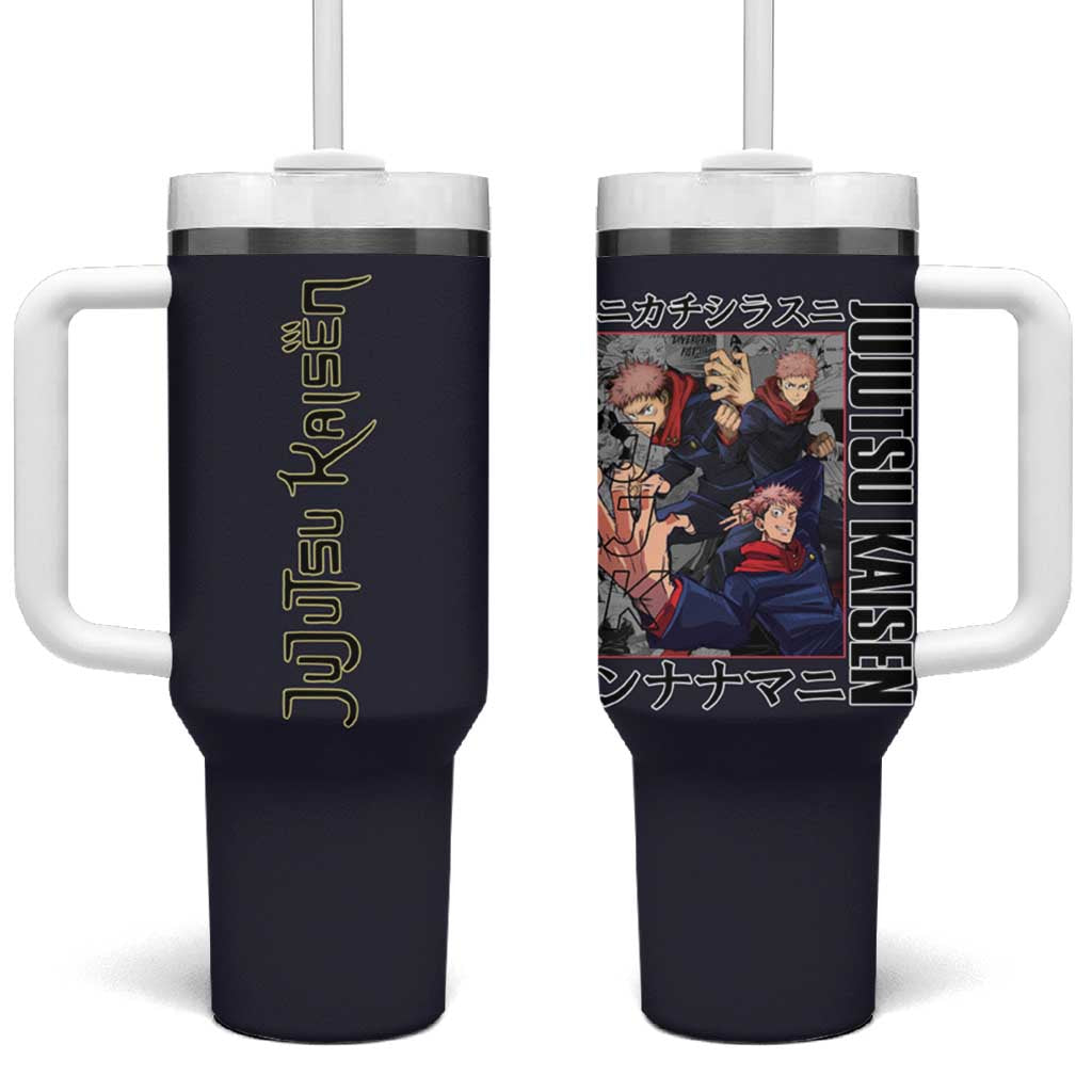 Itadori Yuuji Jujutsu Kaisen Tumbler With Handle Anime Style TS04