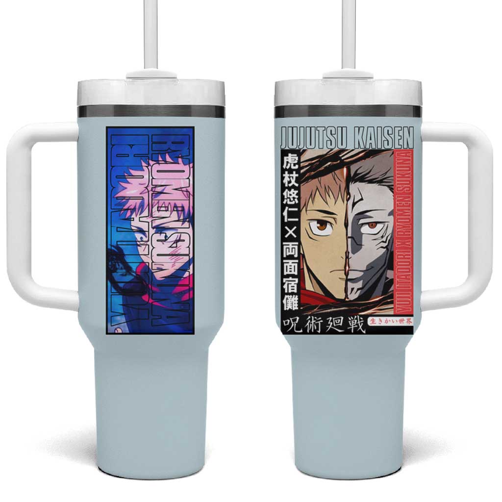 Itadori Yuuji x Ryomen Sukuna Jujutsu Kaisen Tumbler With Handle Anime Style TS04