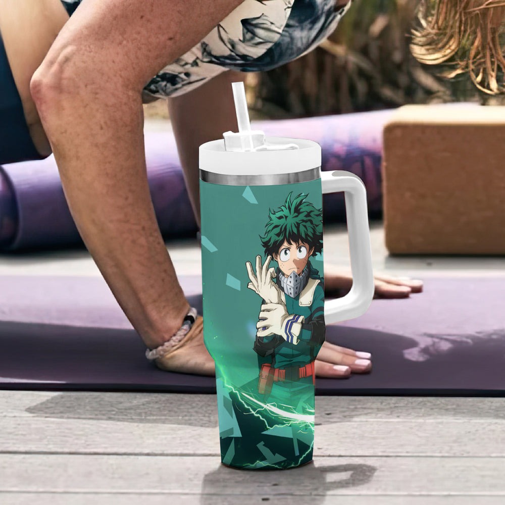 Izuku Midoriya - My Hero Academia Tumbler With Handle Anime Style TS04