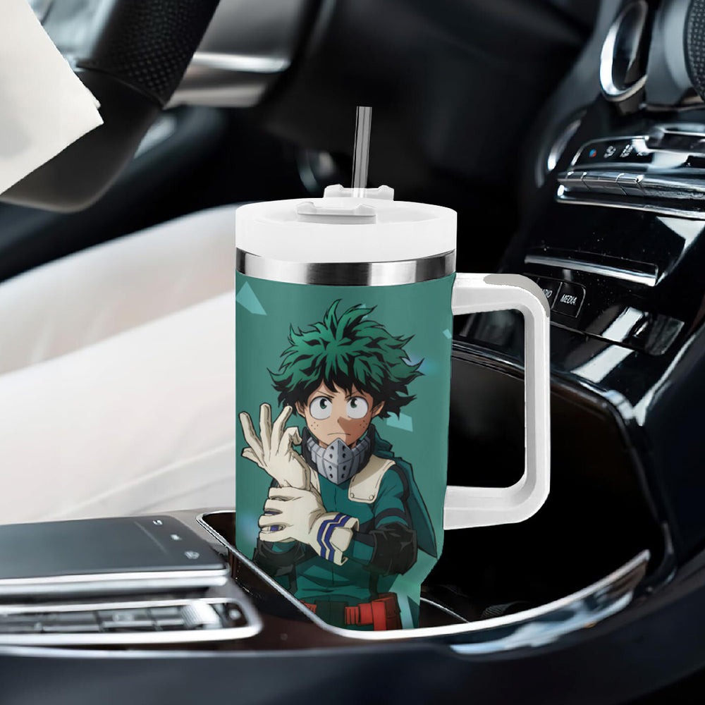 Izuku Midoriya - My Hero Academia Tumbler With Handle Anime Style TS04