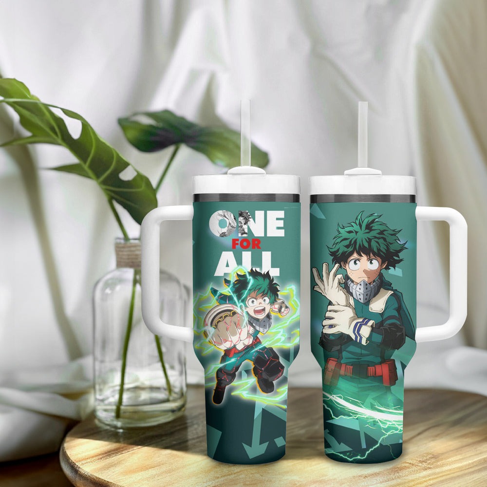Izuku Midoriya - My Hero Academia Tumbler With Handle Anime Style TS04
