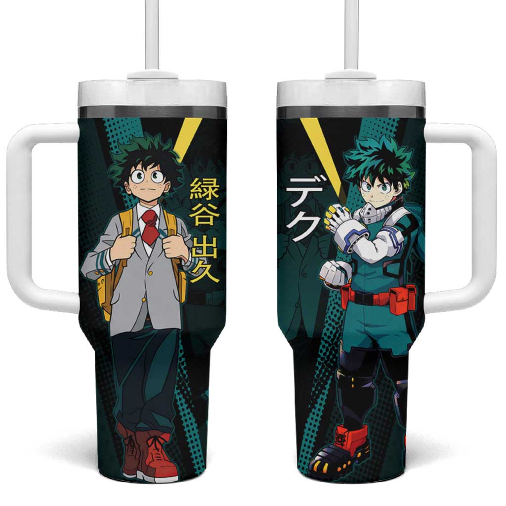 Izuku Midoriya Transformation Tumbler With Handle Japanese Comic Book Style TS04