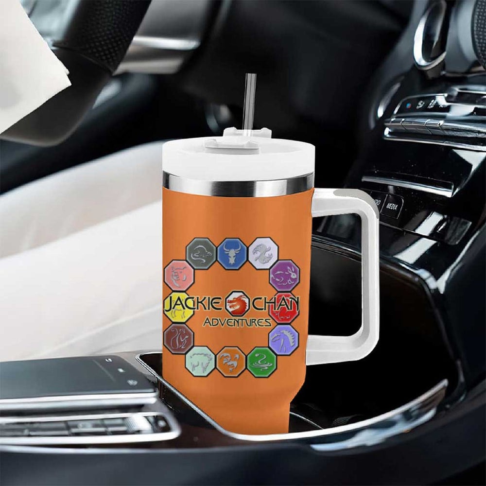 Jackie Chan Adventure Tumbler With Handle Japan Anime Style TS04 Jackie Chan Adventure Tumbler With Handle Japan Anime Style TS04