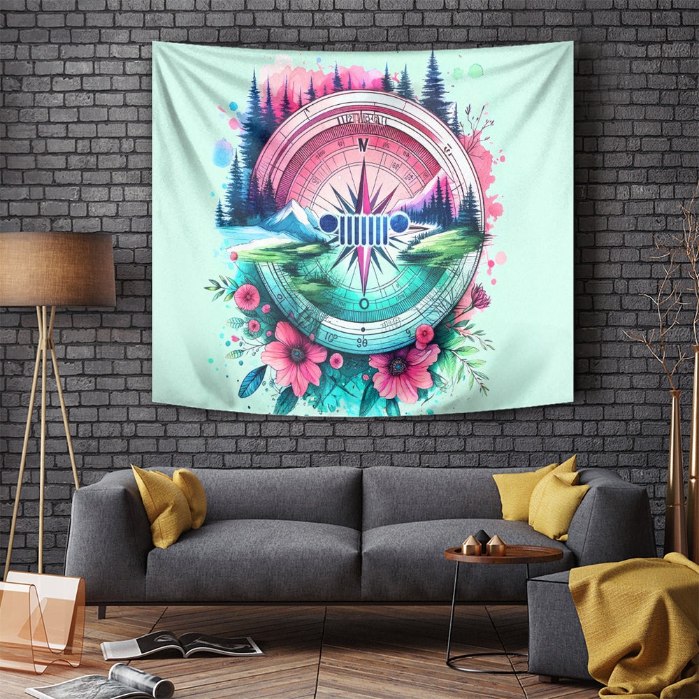 Jeep Life Tapestry Compass Jeep DT01 Jeep Life Tapestry Compass Jeep DT01