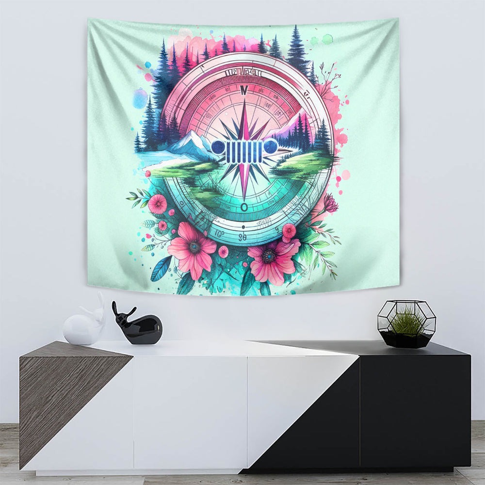 Jeep Life Tapestry Compass Jeep DT01 Jeep Life Tapestry Compass Jeep DT01