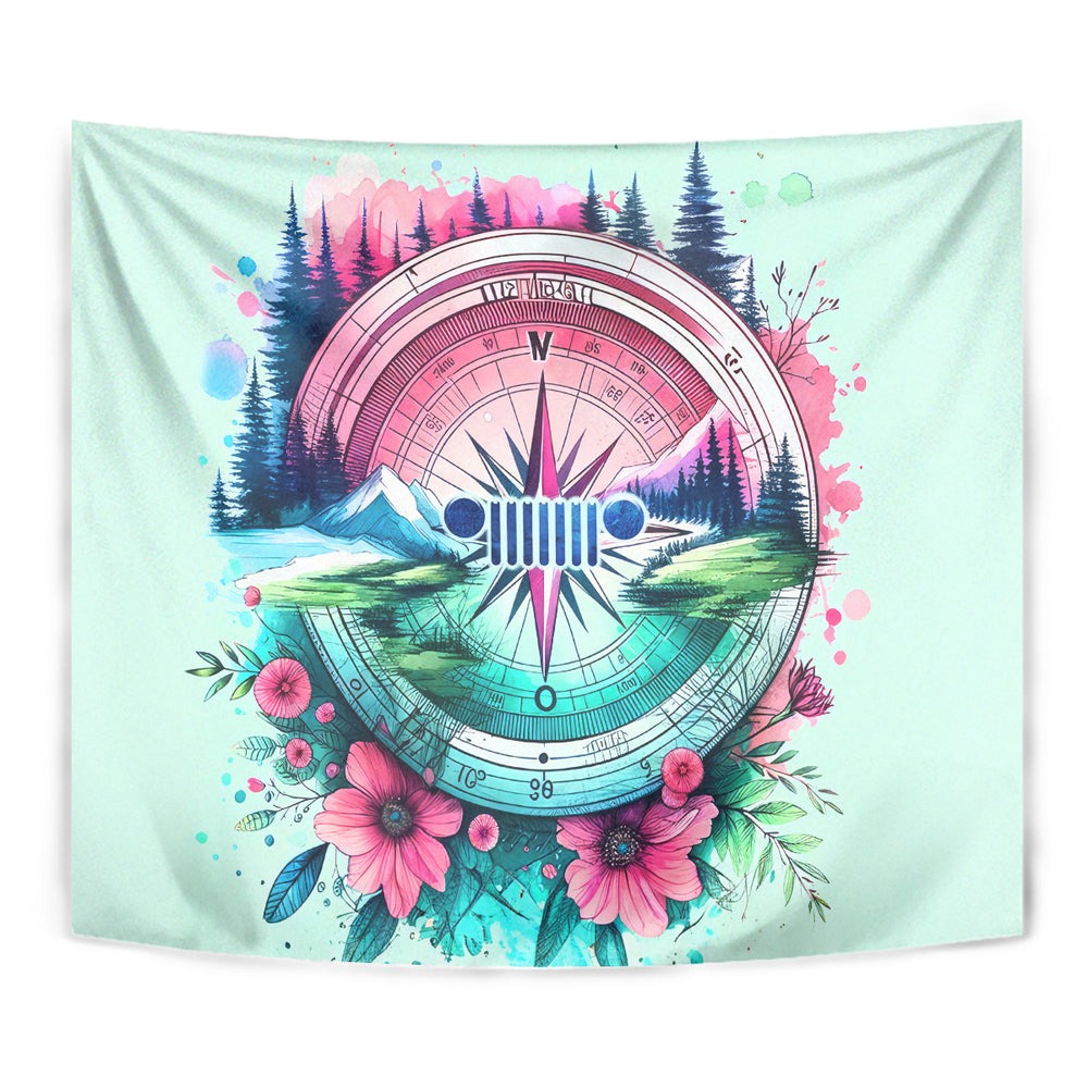 Jeep Life Tapestry Compass Jeep DT01 Jeep Life Tapestry Compass Jeep DT01