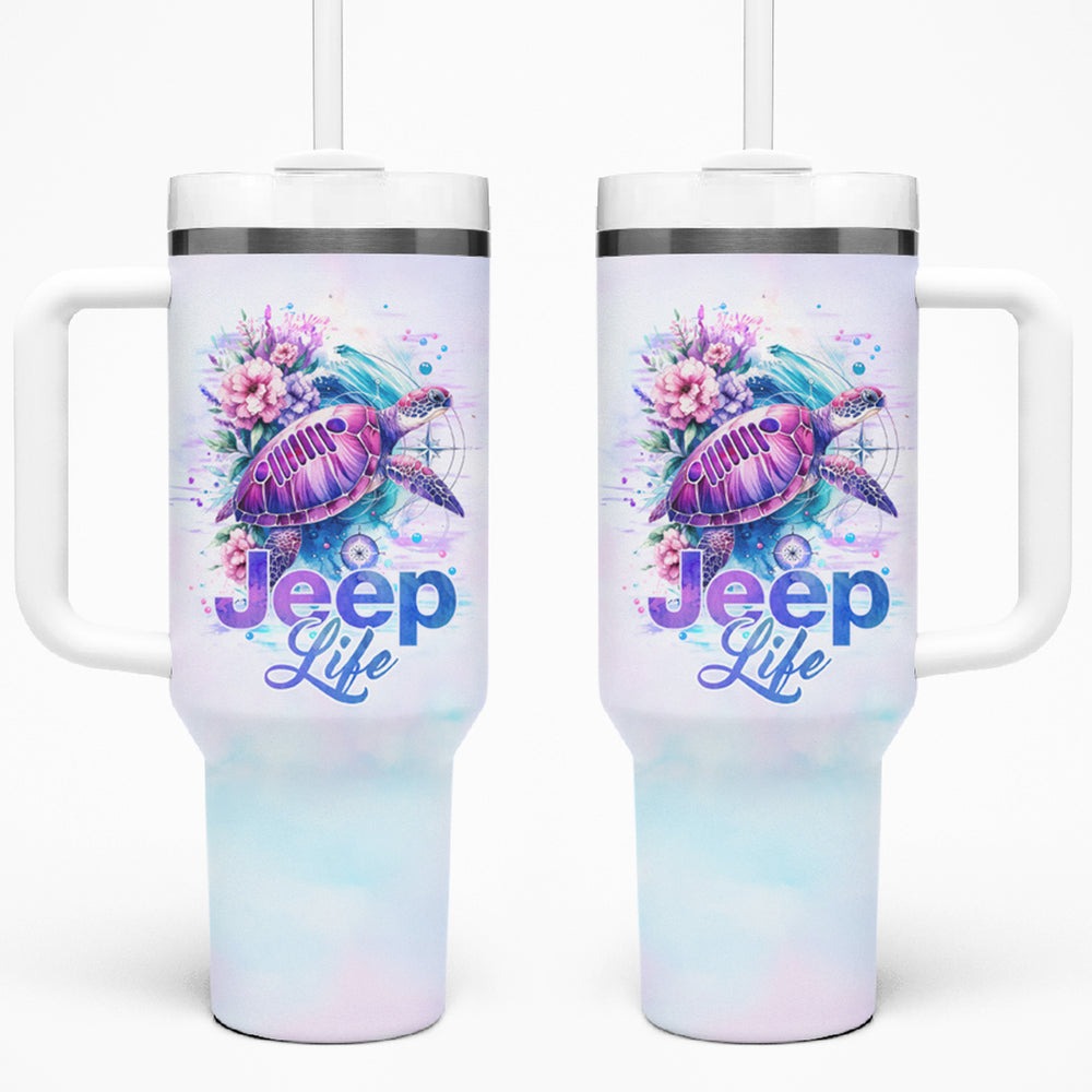 Jeep Life Tumbler With Handle Forest Jeep DT01 Jeep Life Tumbler With Handle Forest Jeep DT01