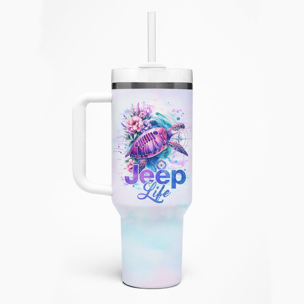 Jeep Life Tumbler With Handle Forest Jeep DT01 Jeep Life Tumbler With Handle Forest Jeep DT01