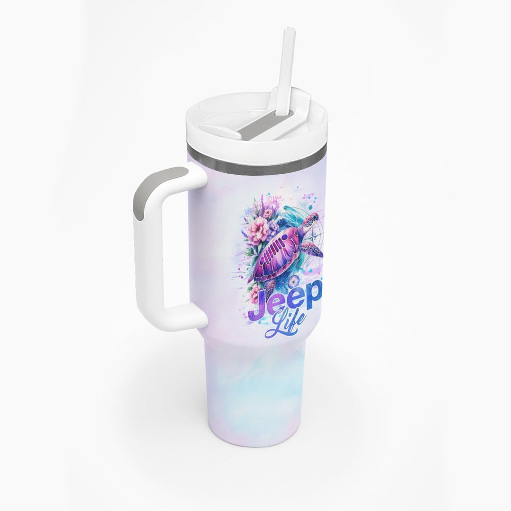 Jeep Life Tumbler With Handle Forest Jeep DT01 Jeep Life Tumbler With Handle Forest Jeep DT01