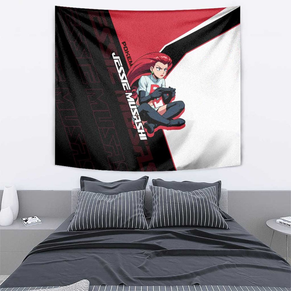 Jessie Musashi Poké Tapestry Bold Villain Anime Style TS04 Jessie Musashi Poké Tapestry Bold Villain Anime Style TS04